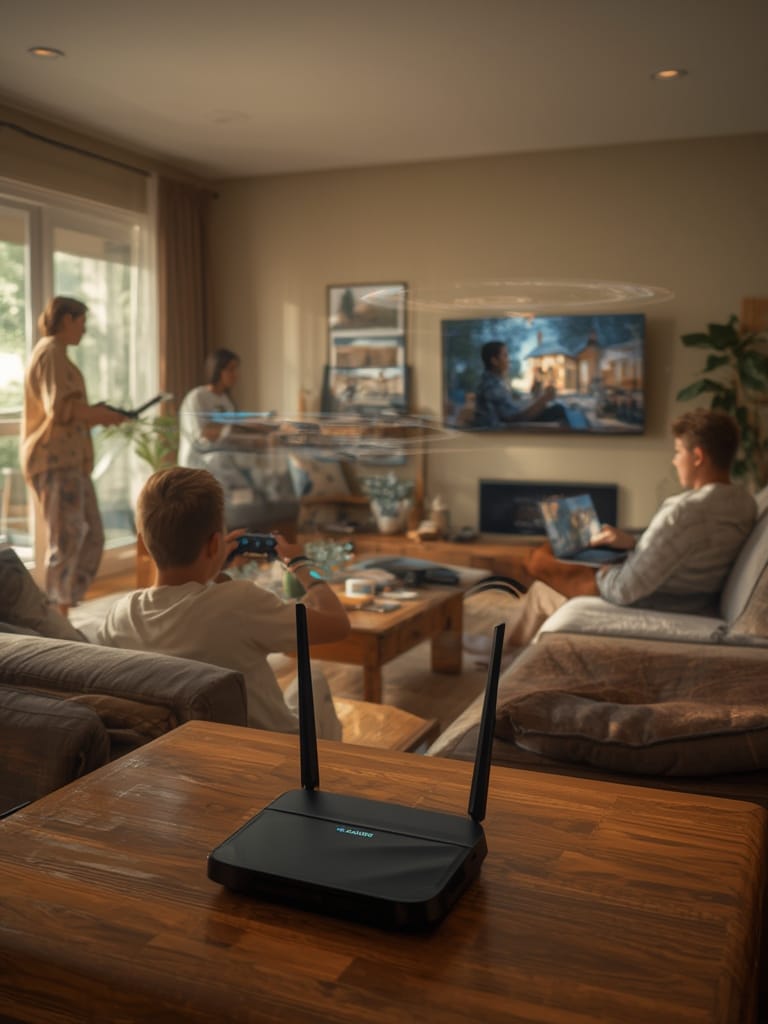 WiFi Router in action