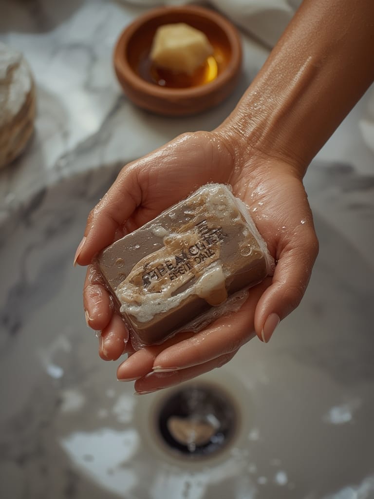 black soap in action