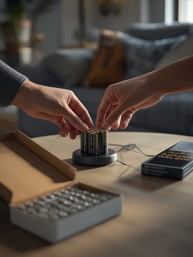 AA batteries in action