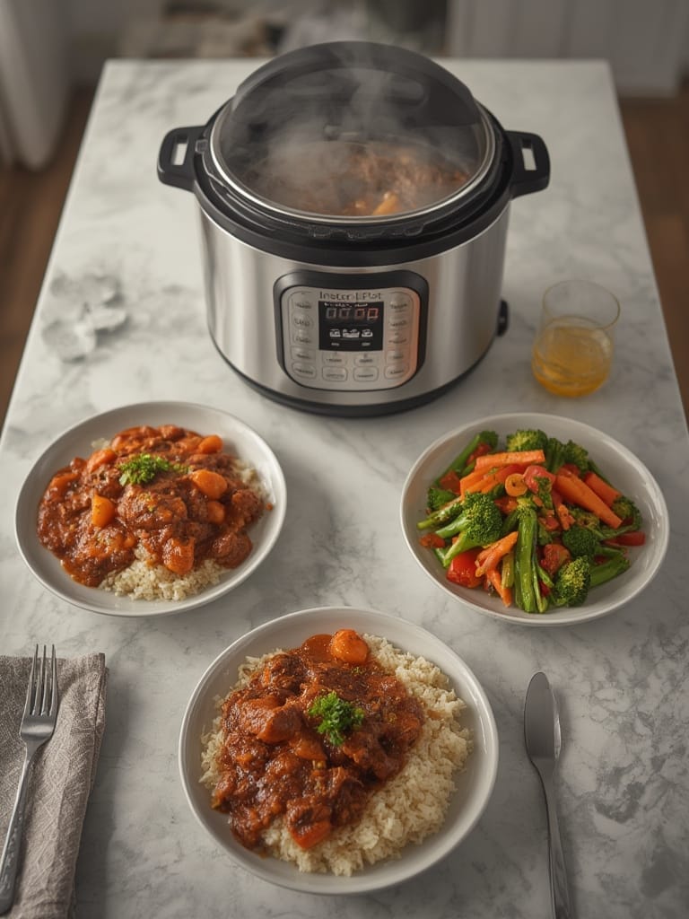 instant pot in action