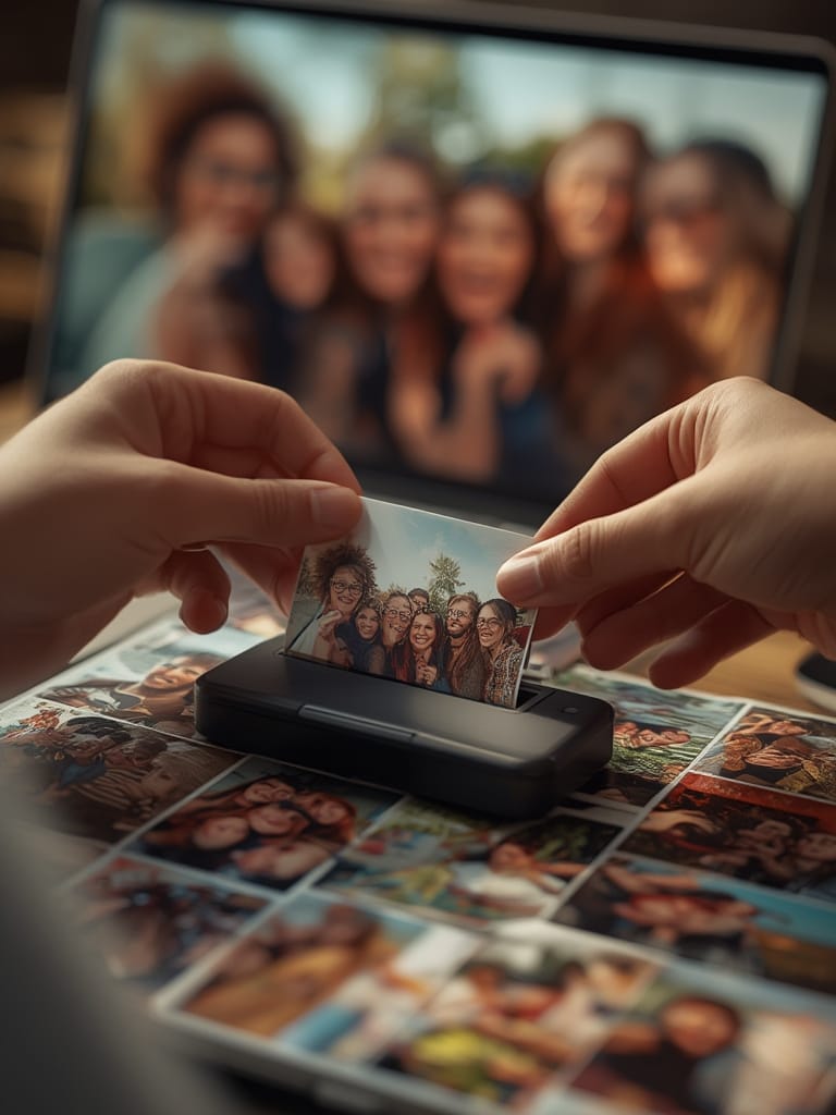 photo printer in action