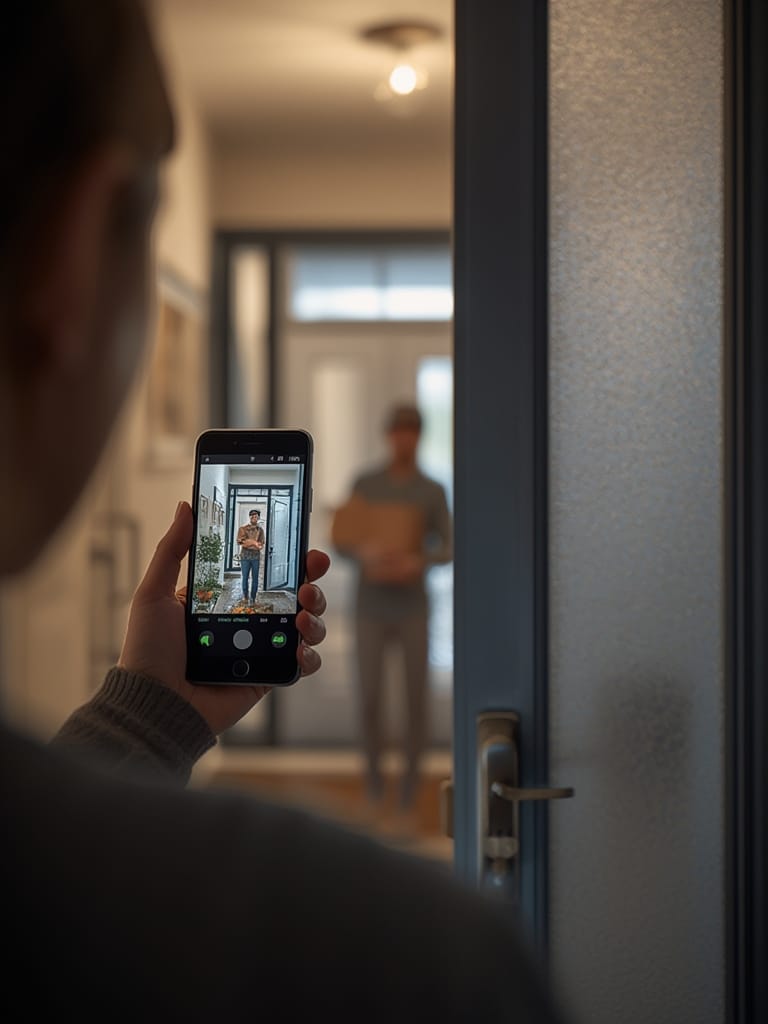 video doorbell in action