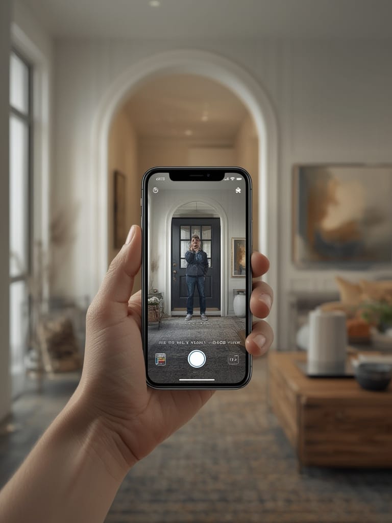 video doorbell in action
