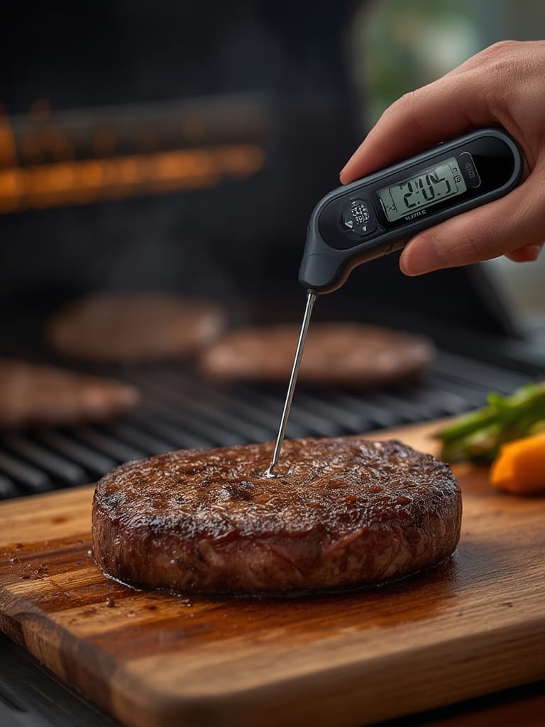 smart thermometer in action